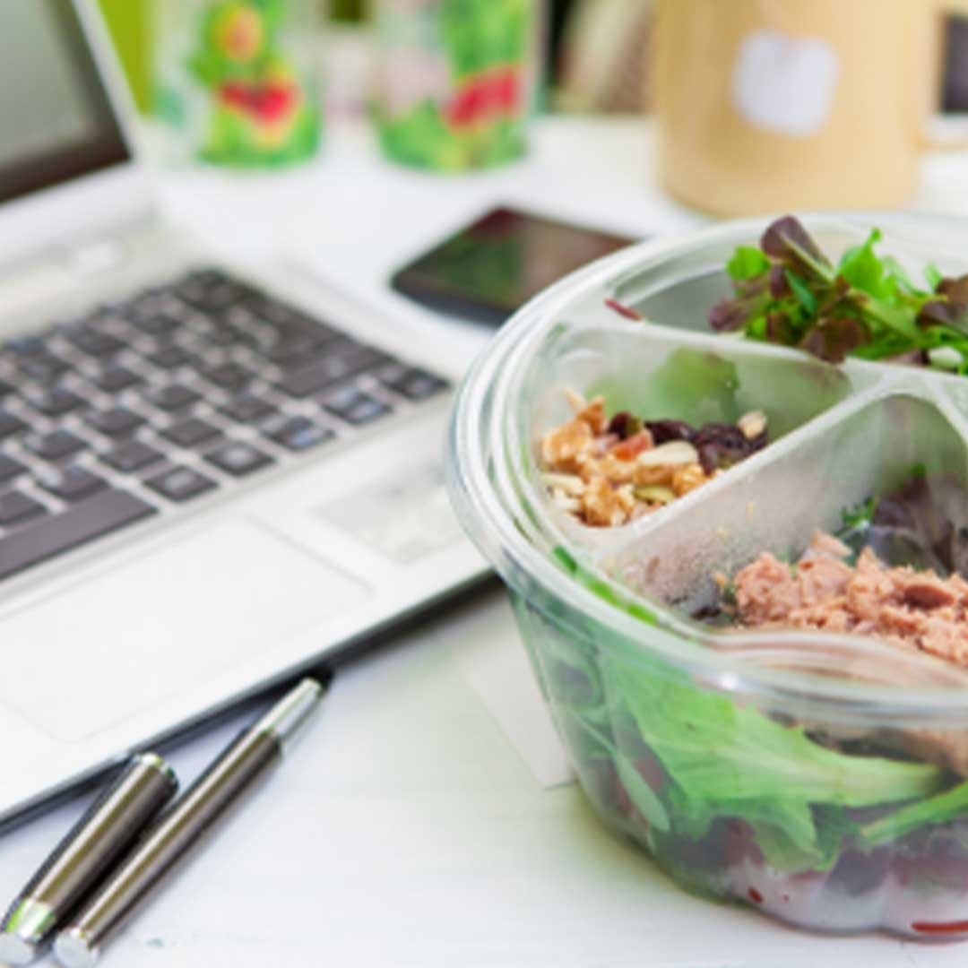 Taking her own food to work